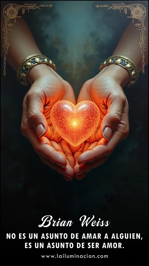 Imagen de la frase: No es un asunto de amar a alguien, es un asunto de ser amor.