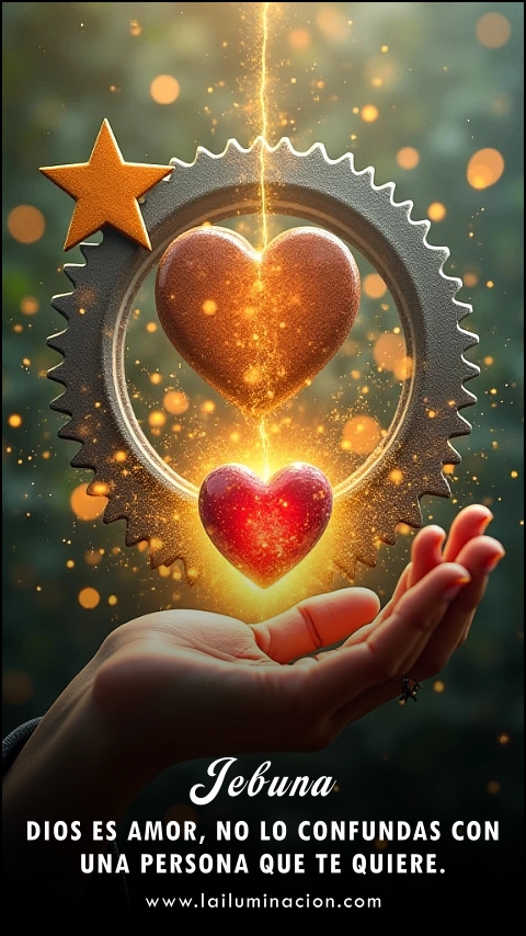 Imagen de la frase: Dios es amor, no lo confundas con una persona que te quiere.