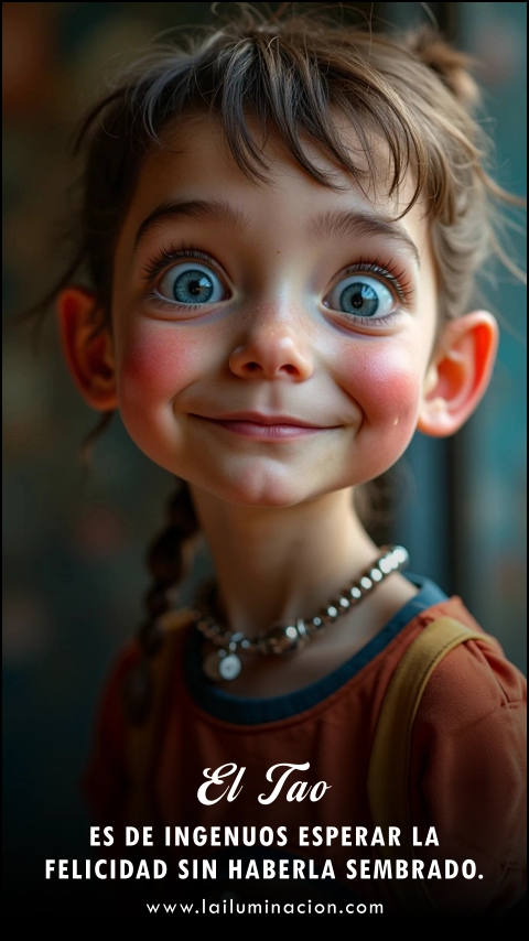 Imagen de la frase: Es de ingenuos esperar la felicidad sin haberla sembrado.