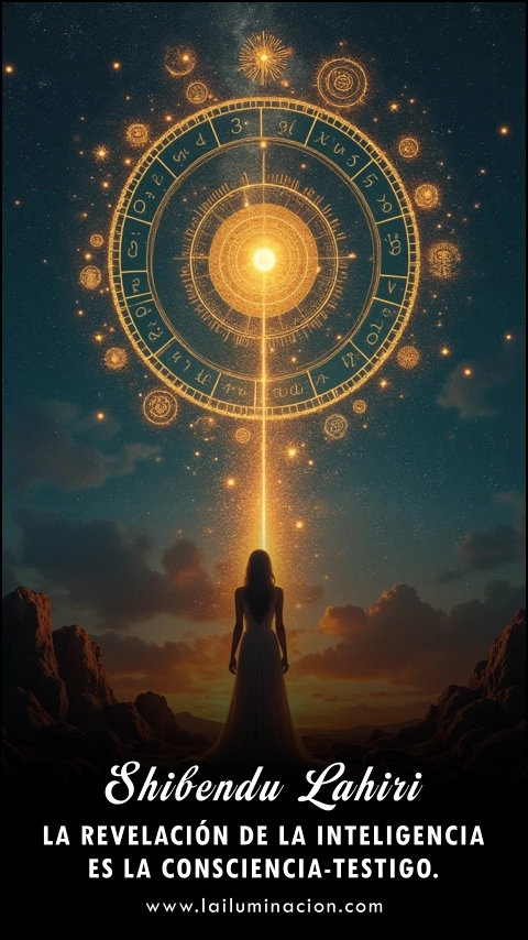 Imagen de la frase: La revelación de la inteligencia es la consciencia-testigo.