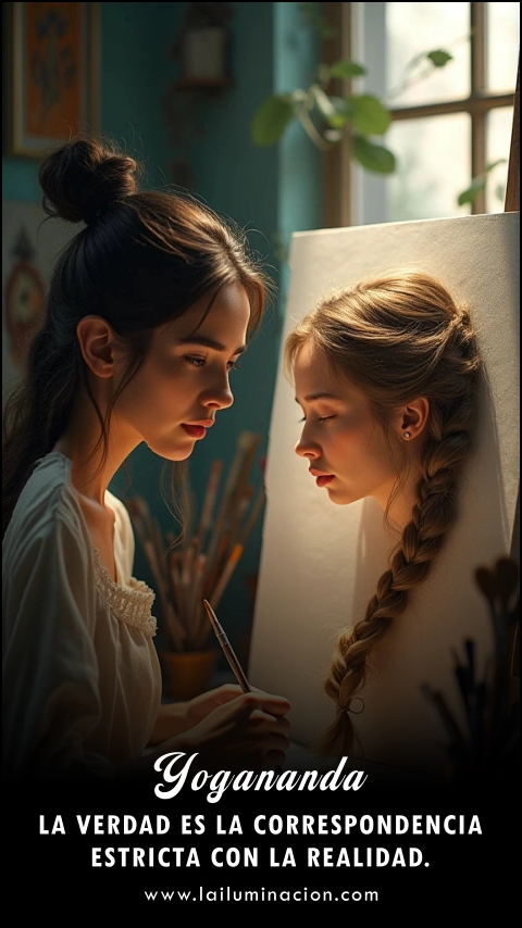 Imagen de la frase: La verdad es la correspondencia estricta con la realidad. Imagen de la frase: La verdad es la correspondencia estricta con la realidad.