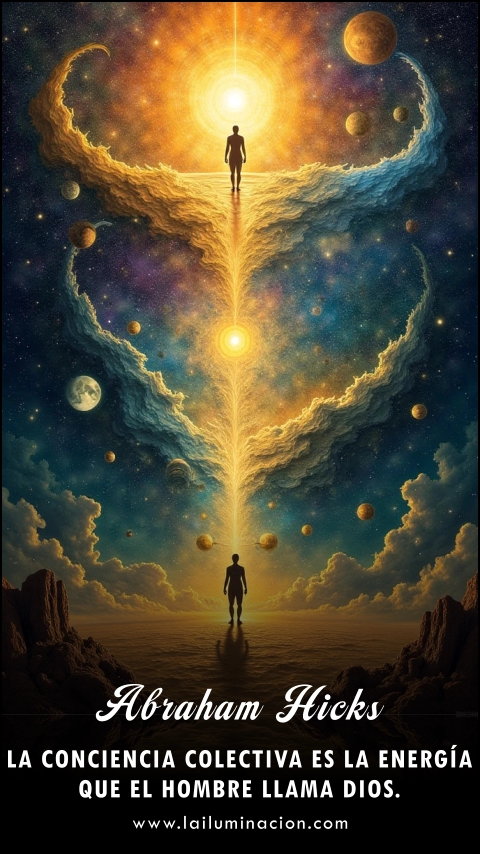 Imagen de la frase: La conciencia colectiva es la energía que el hombre llama Dios.