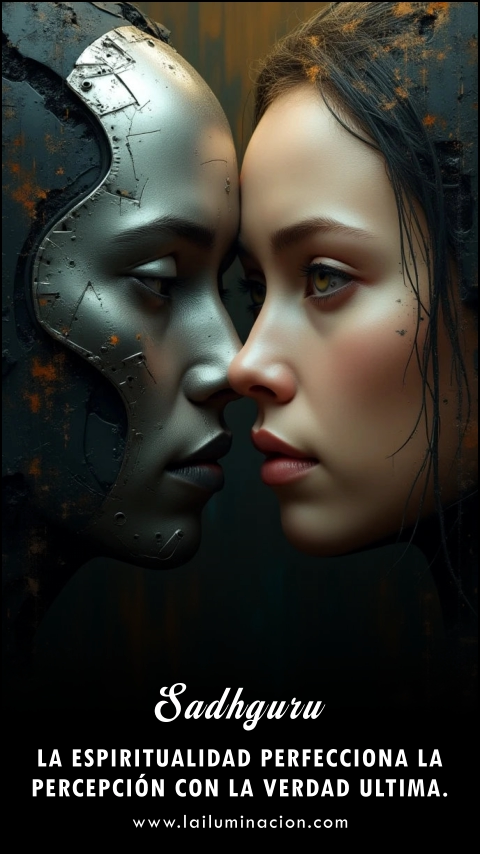 Imagen de la frase: La espiritualidad perfecciona la percepción con la verdad ultima.