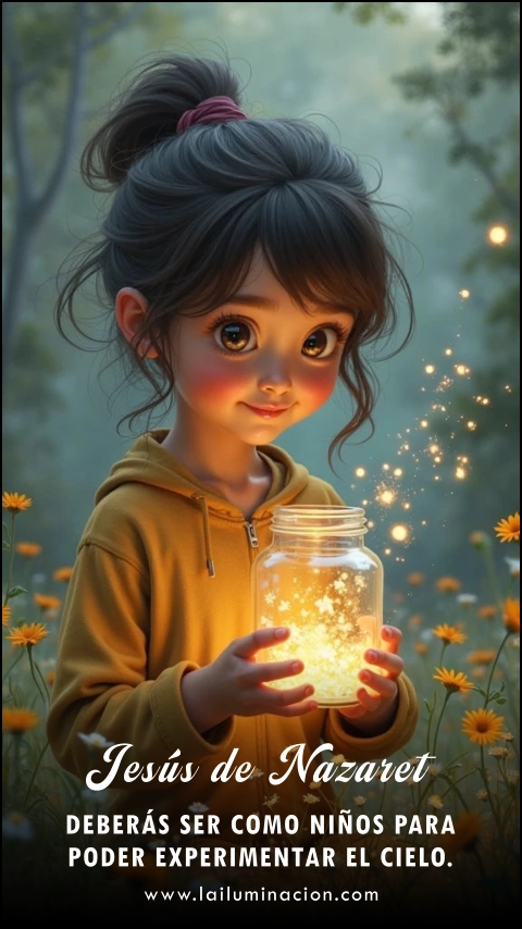 Imagen de la frase: Deberás ser como niños para poder experimentar el cielo.