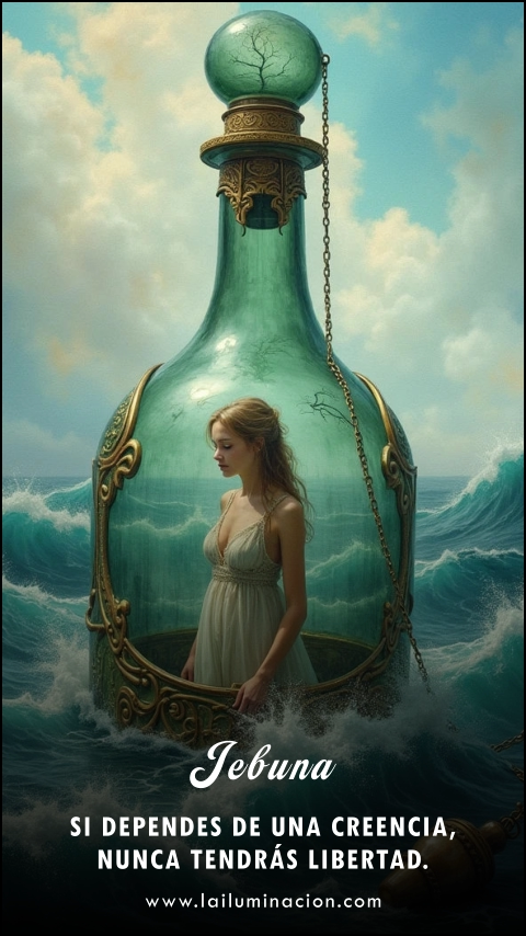 Imagen de la frase: Si dependes de una creencia, nunca tendrás libertad. Imagen de la frase: Si dependes de una creencia, nunca tendrás libertad.