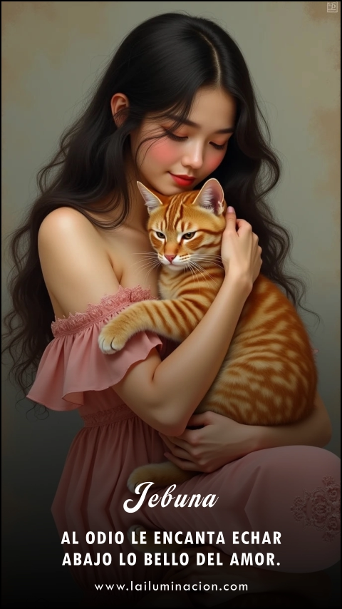 Imagen de la frase: Al odio le encanta echar abajo lo bello del amor.