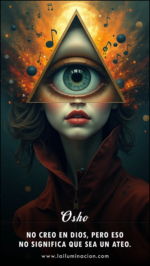 Imagen de la frase: No creo en Dios, pero eso no significa que sea un ateo.