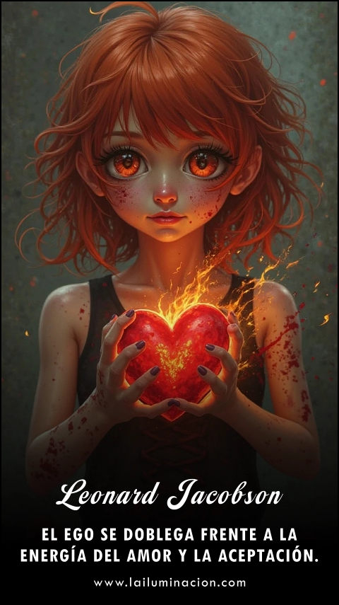 Imagen de la frase: El ego se doblega frente a la energía del amor y la aceptación.