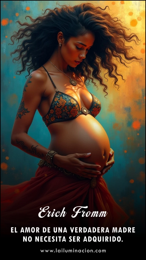 Imagen de la frase: El amor de una verdadera madre no necesita ser adquirido.