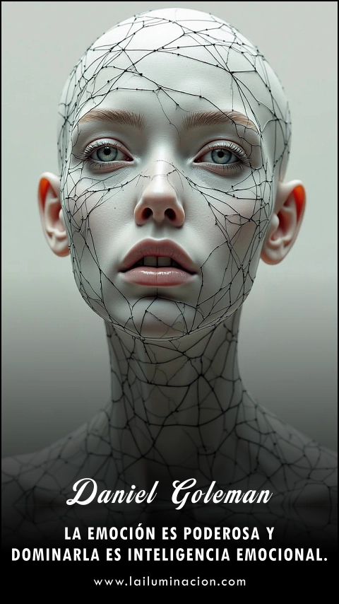 Imagen de la frase: La emoción es poderosa y dominarla es inteligencia emocional.