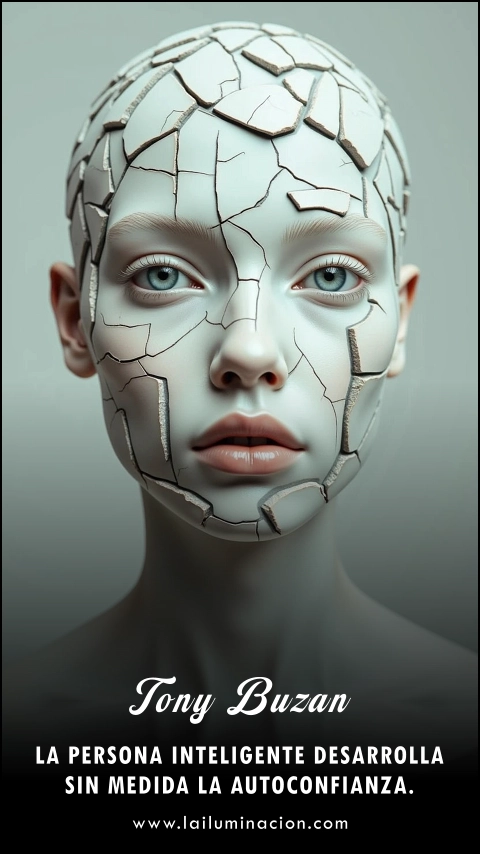 Imagen de la frase: La persona inteligente desarrolla sin medida la autoconfianza.