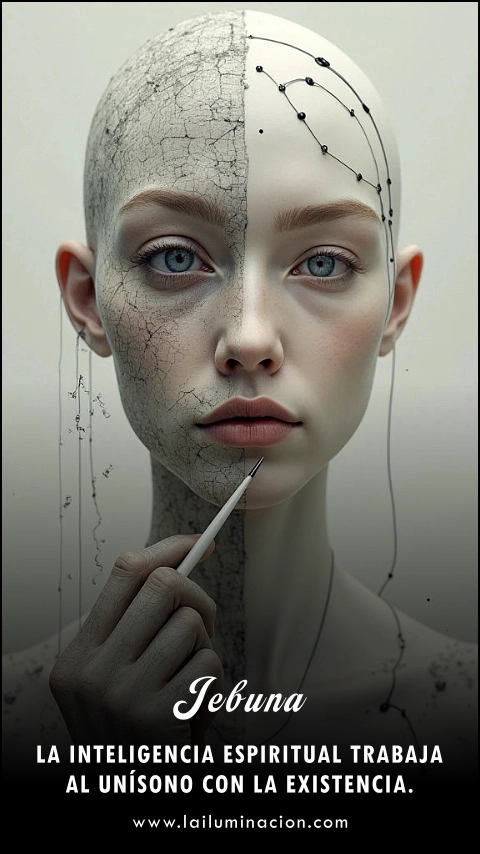 Imagen de la frase: La inteligencia espiritual trabaja al unísono con la existencia.