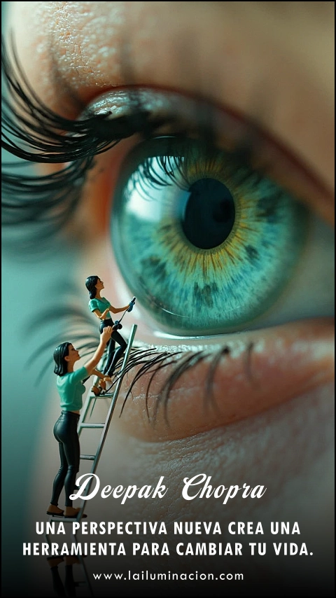 Imagen de la frase: Una perspectiva nueva crea una herramienta para cambiar tu vida.