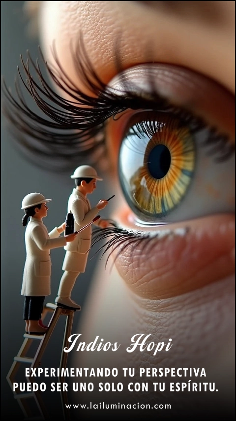 Imagen de la frase: Experimentando tu perspectiva puedo ser uno solo con tu espíritu.