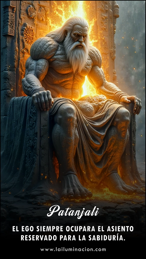 Imagen de la frase: El ego siempre ocupara el asiento reservado para la sabiduría.