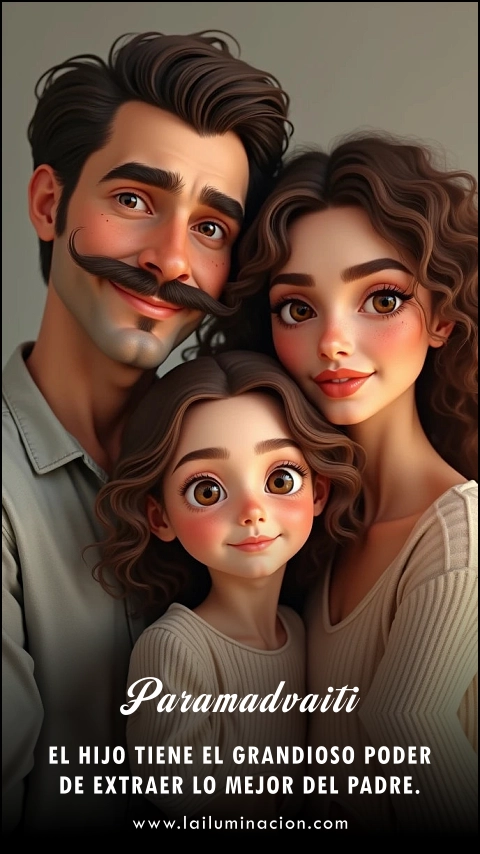 Imagen de la frase: El hijo tiene el grandioso poder de extraer lo mejor del padre.