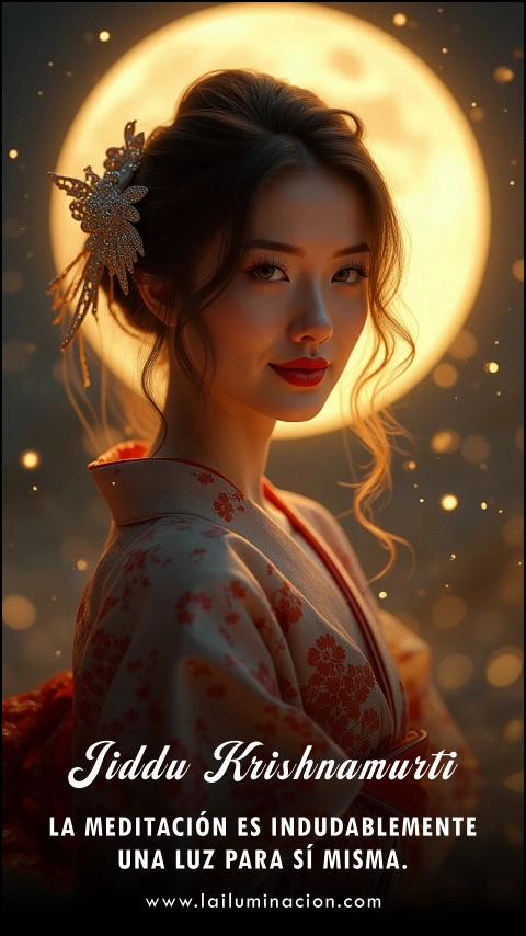 Imagen de la frase: La meditación es indudablemente una luz para sí misma. Imagen de la frase: La meditación es indudablemente una luz para sí misma.