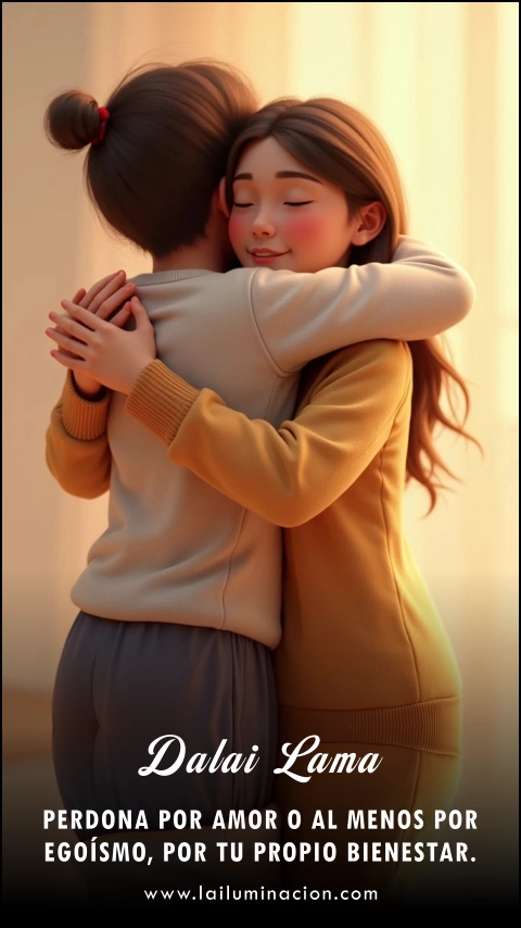 Imagen de la frase: Perdona por amor o al menos por egoísmo, por tu propio bienestar.