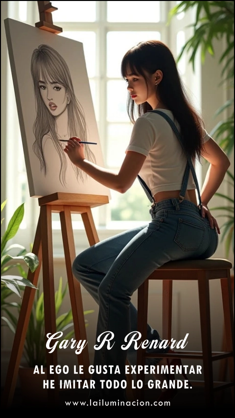 Imagen de la frase: Al ego le gusta experimentar he imitar todo lo grande.