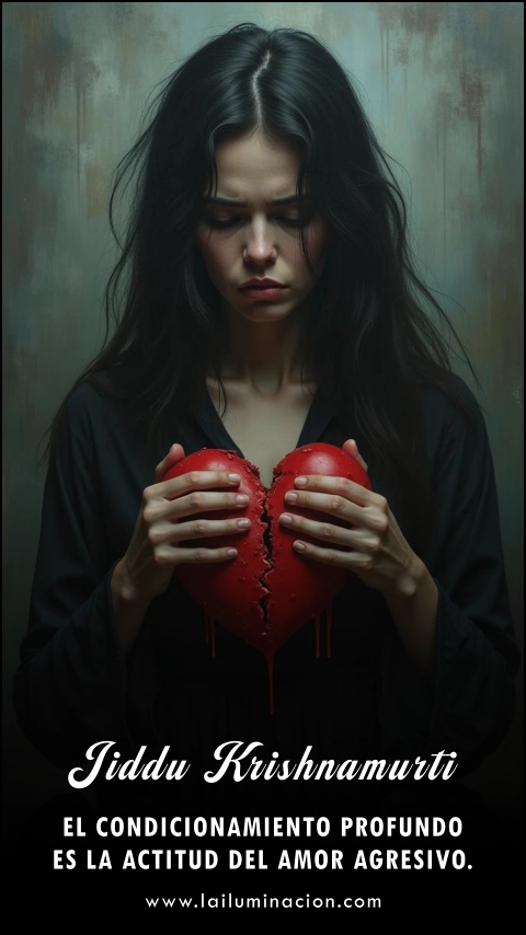 Imagen de la frase: El condicionamiento profundo es la actitud del amor agresivo.