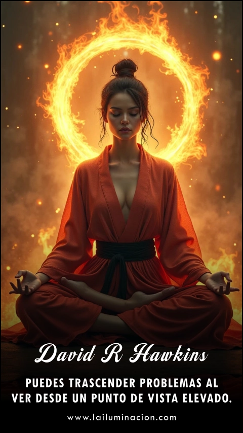 «Puedes trascender problemas al ver desde un punto de vista elevado.» Frase de David R Hawkins