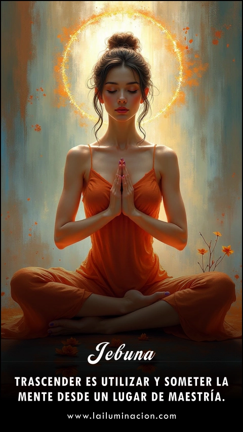 «Trascender es utilizar y someter la mente desde un lugar de maestría.» Frase de Jebuna