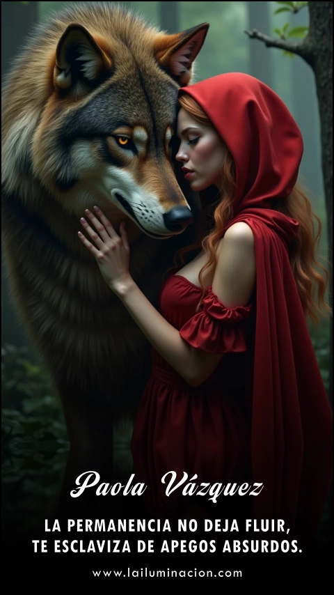 «La permanencia no deja fluir, te esclaviza de apegos absurdos.» Frase de Paola Vazquez