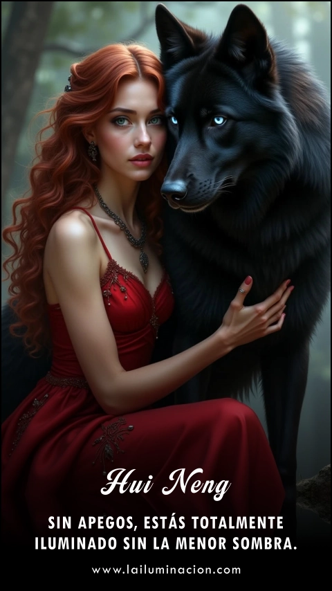 «Sin apegos, estás totalmente iluminado sin la menor sombra.» Frase de Hui Neng