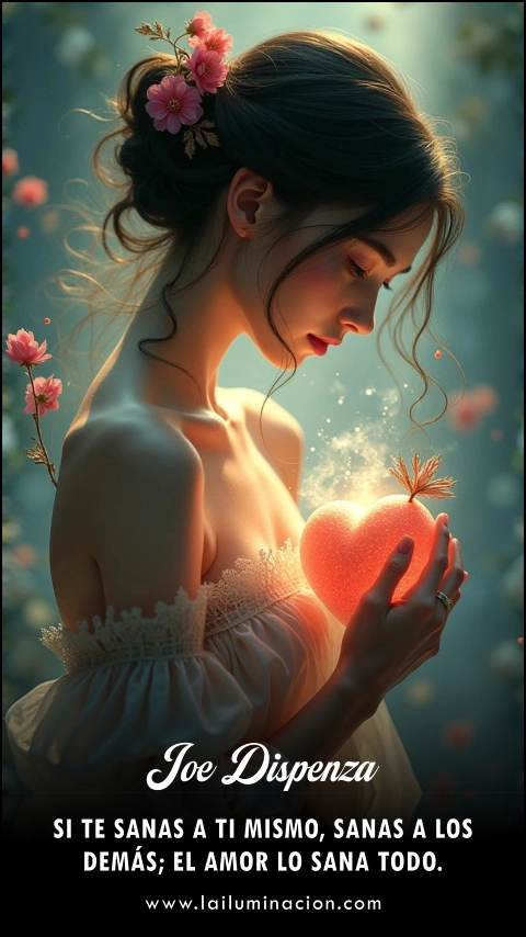 «Si te sanas a ti mismo, sanas a los demás; el amor lo sana todo.» Frase de Joe Dispenza