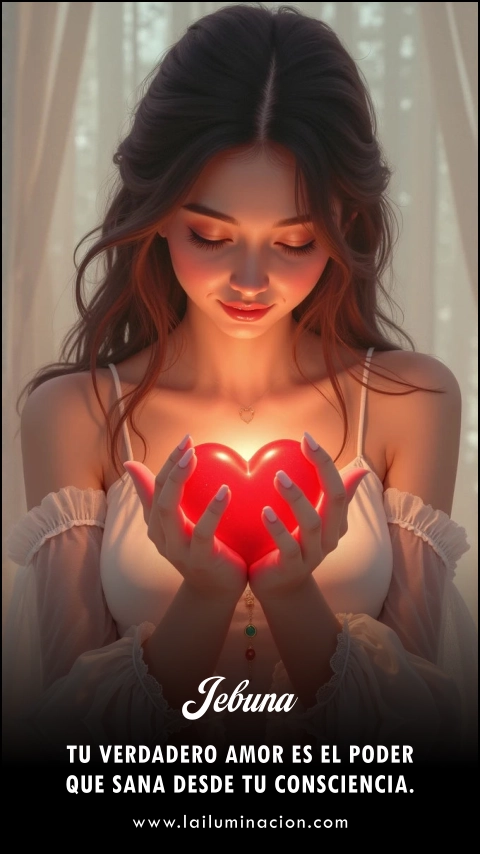 «Tu verdadero amor es el poder que sana desde tu consciencia.» Frase de Jebuna