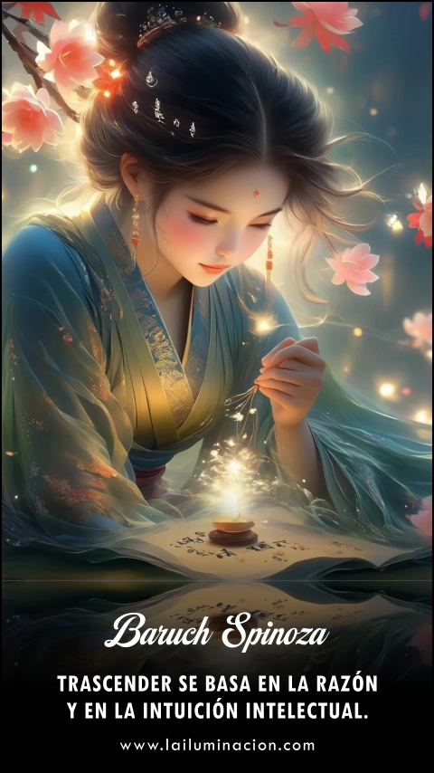 «Trascender se basa en la razón y en la intuición intelectual.» Frase de Baruch Spinoza