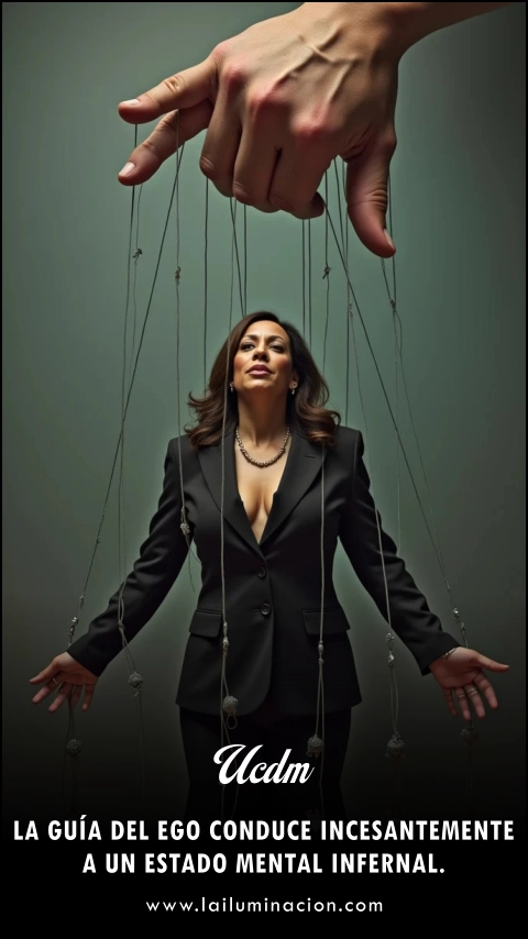 «La guía del ego conduce incesantemente a un estado mental infernal.» Frase de Ucdm