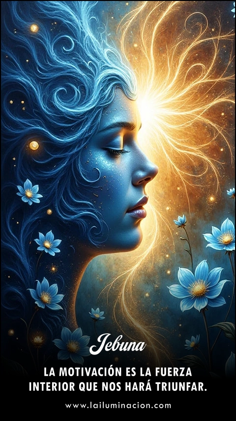 «La motivación es la fuerza interior que nos hará triunfar.» Frase de Jebuna