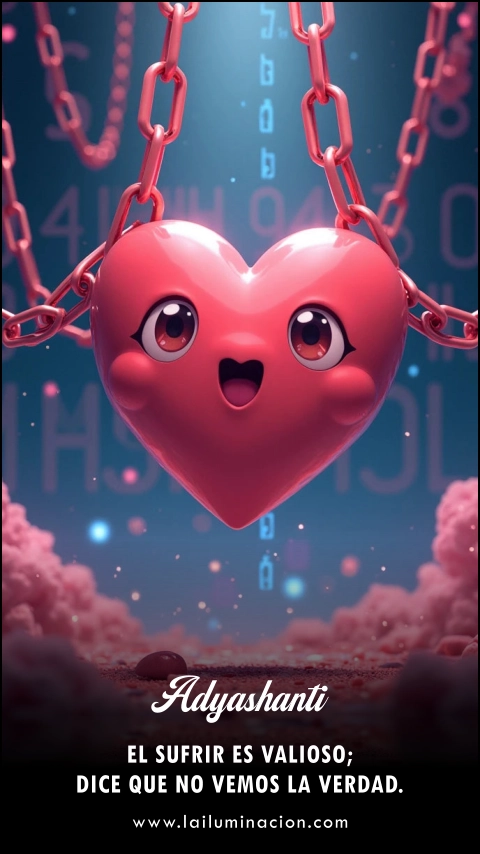 «El sufrir es valioso; dice que no vemos la verdad.» Frase de Adyashanti