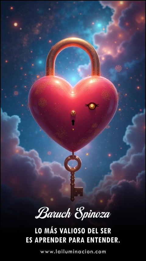 «Lo más valioso del ser es aprender para entender.» Frase de Baruch Spinoza