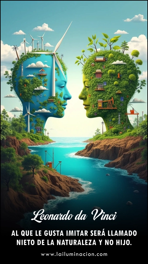 «Al que le gusta imitar será llamado nieto de la naturaleza y no hijo.» Frase de Leonardo Da Vinci