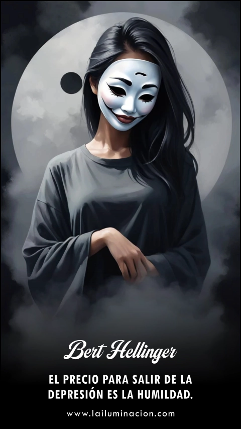 Imagen de la frase: El precio para salir de la depresión es la humildad.