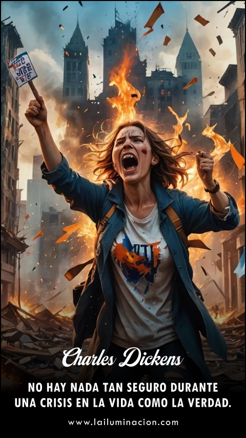 «No hay nada tan seguro durante una crisis en la vida como la verdad.» Frase de Charles Dickens