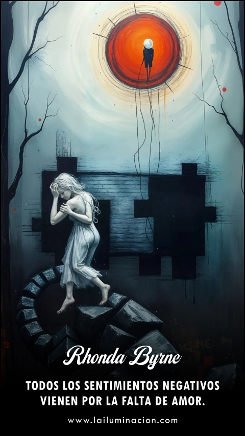 Imagen de la frase: Todos los sentimientos negativos vienen por la falta de amor.