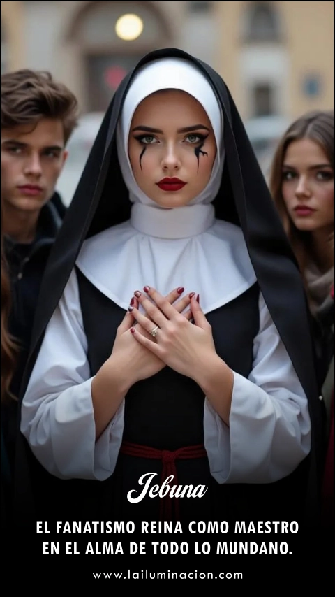 El fanatismo reina como maestro en el alma de todo lo mundano. Frase de Jebuna