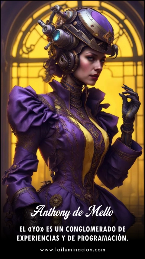 El «yo» es un conglomerado de experiencias y de programación. Frase de Anthony De Mello