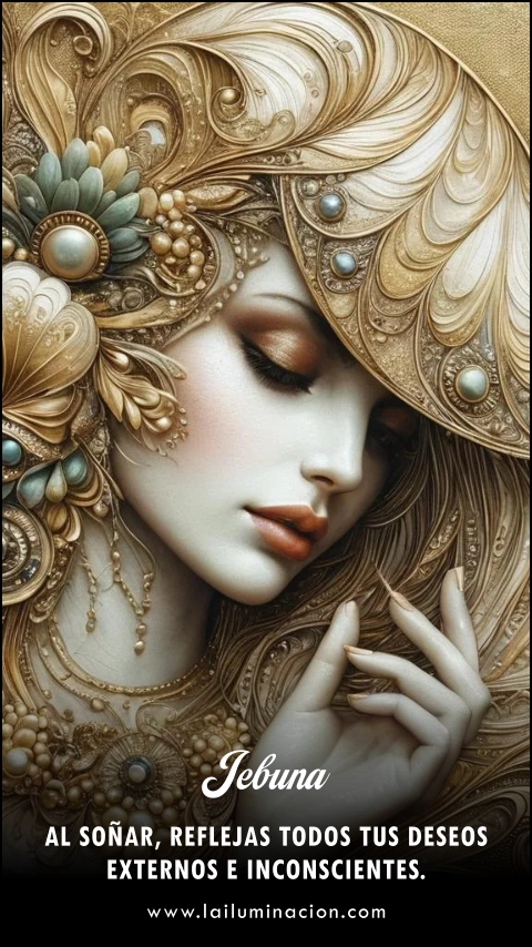 Al soñar reflejas todos tus deseos externos e inconscientes. Frase de Jebuna