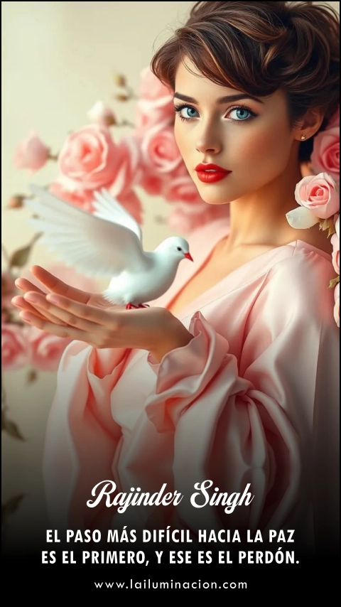 Imagen de la frase: El paso más difícil hacia la paz es el primero, y ese es el perdón.