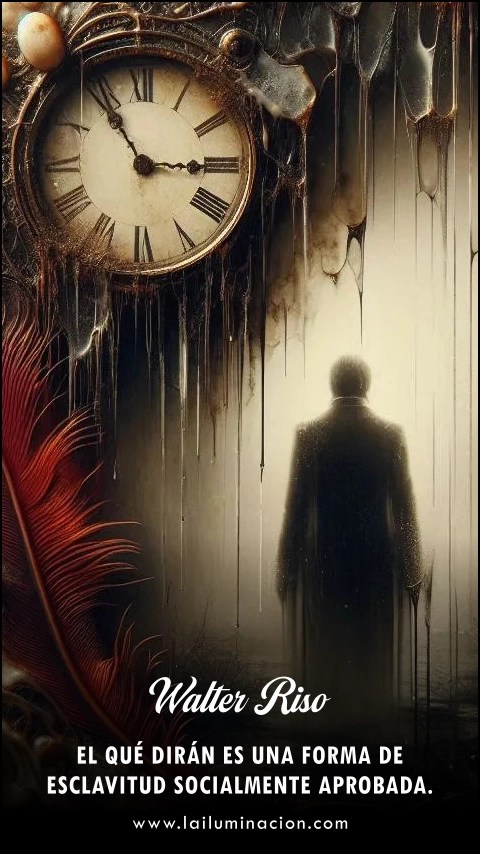 El qué dirán es una forma de esclavitud socialmente aprobada. Frase de Walter Riso
