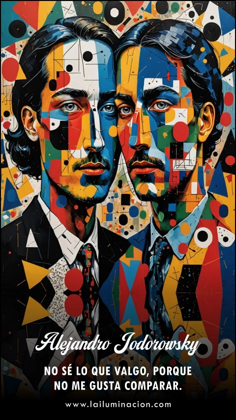 No sé lo que valgo, porque no me gusta comparar. Frase de Alejandro Jodorowsky