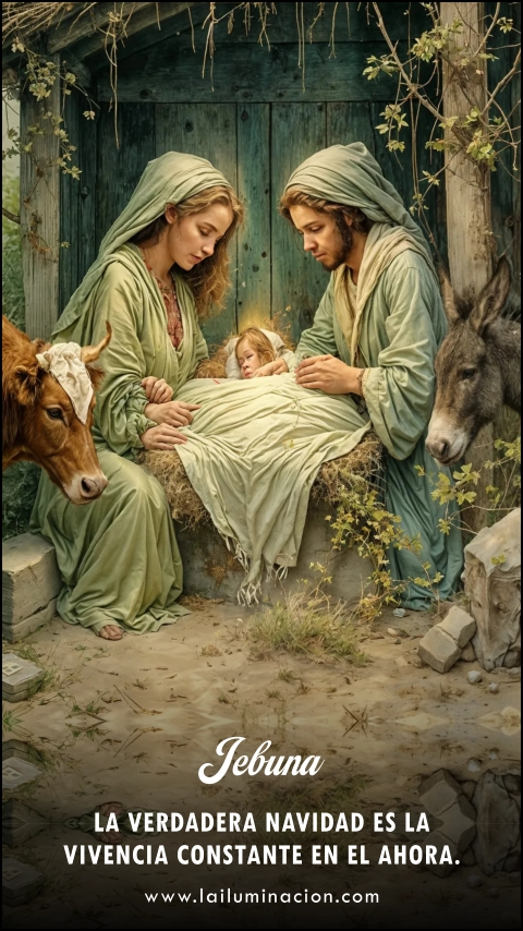 La verdadera Navidad es la vivencia constante en el ahora. Frase de Jebuna