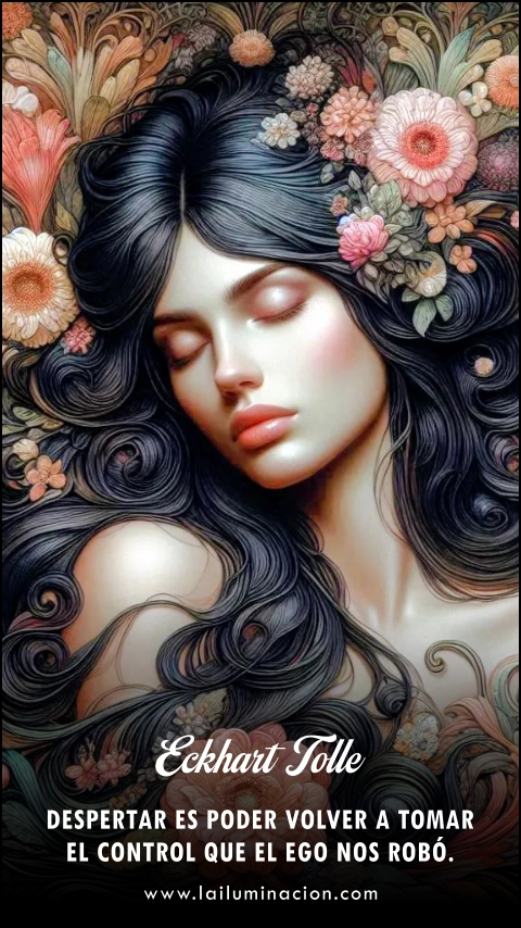 Imagen de la frase: Despertar es poder volver a tomar el control que el ego nos robó.