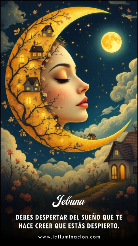 Debes despertar del sueño que te hace creer que estás despierto. Frase de Jebuna