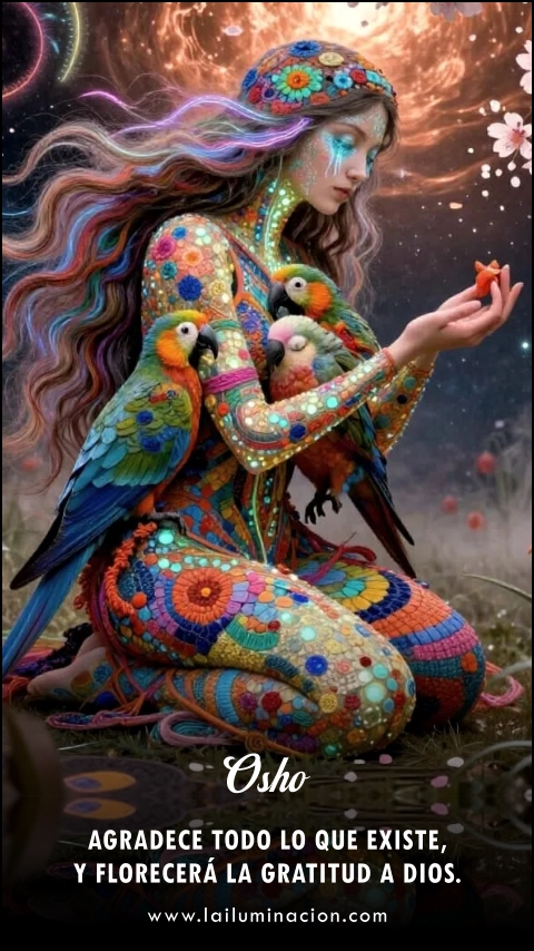 Imagen de la frase: Agradece todo lo que existe, y florecerá la gratitud a Dios.