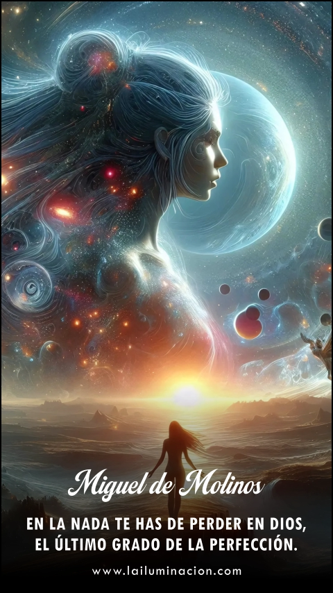 En la nada te has de perder en Dios, el último grado de la perfección. Frase de Miguel De Molinos